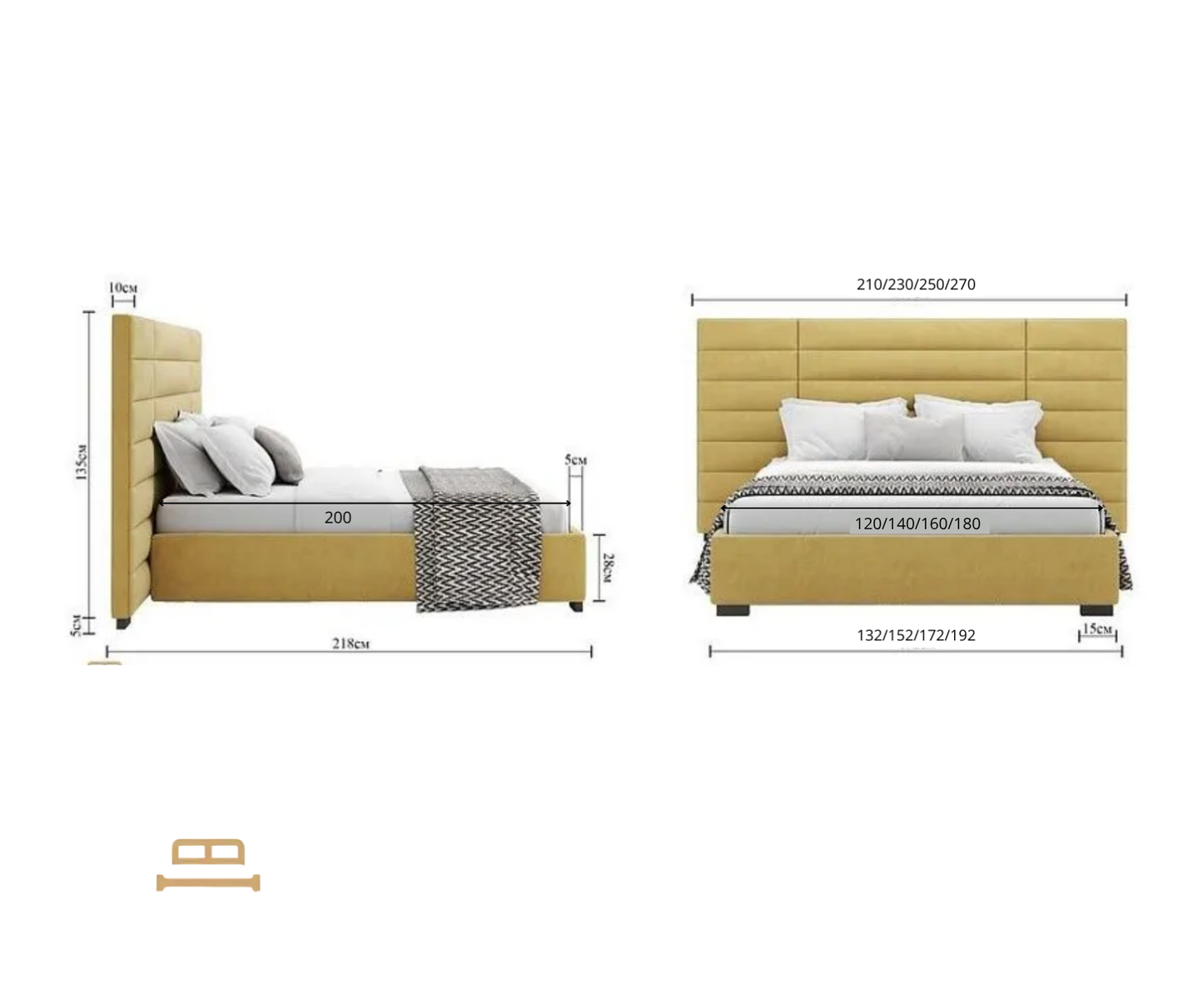 Harald sirutatud pealaua voodi