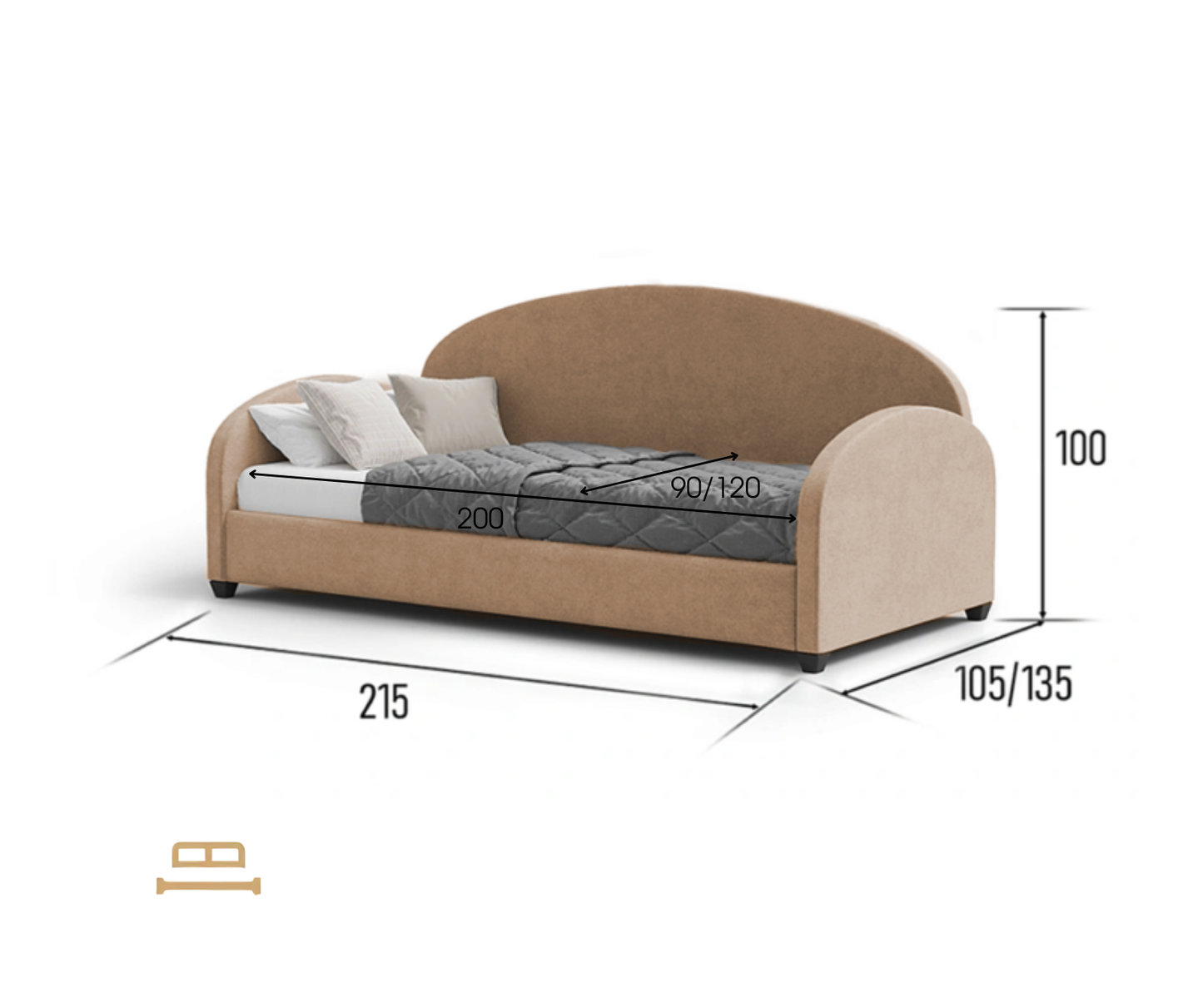 Curve bed