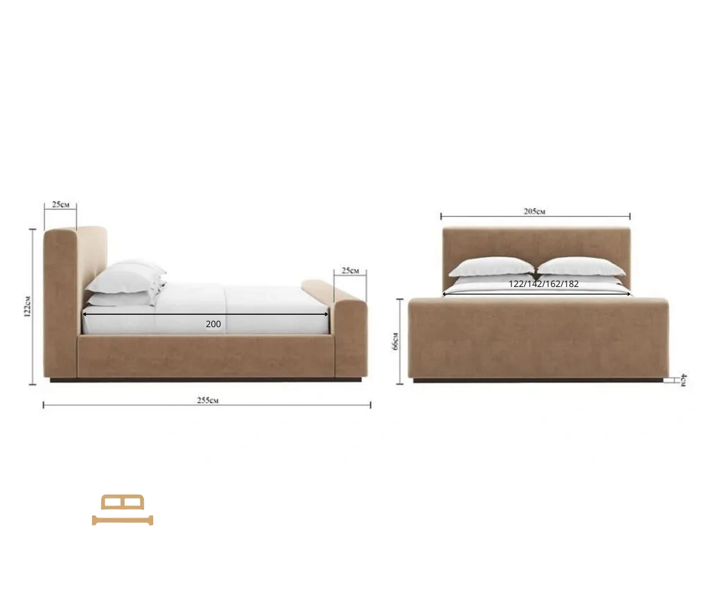 Margot kõrge jalalaudvoodi