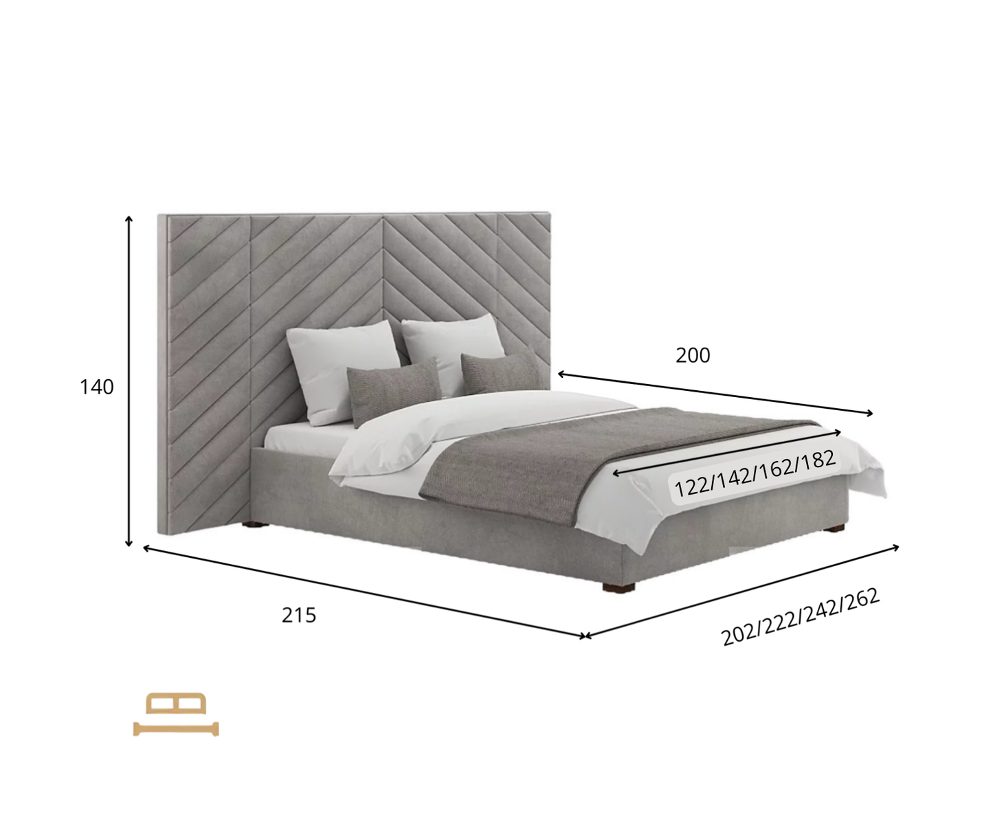 Annika suur pealaua voodi