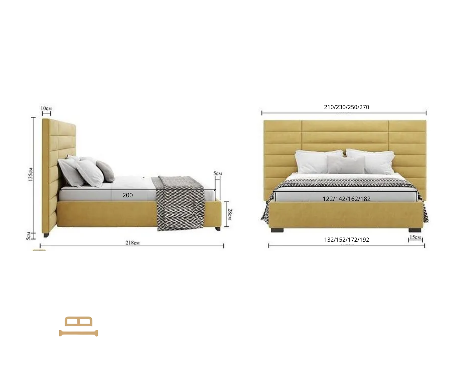 Harald sirutatud pealaua voodi