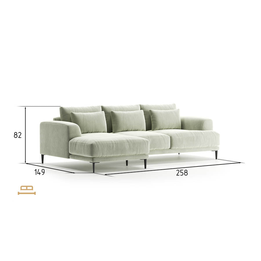 Stūra dīvāns Džo