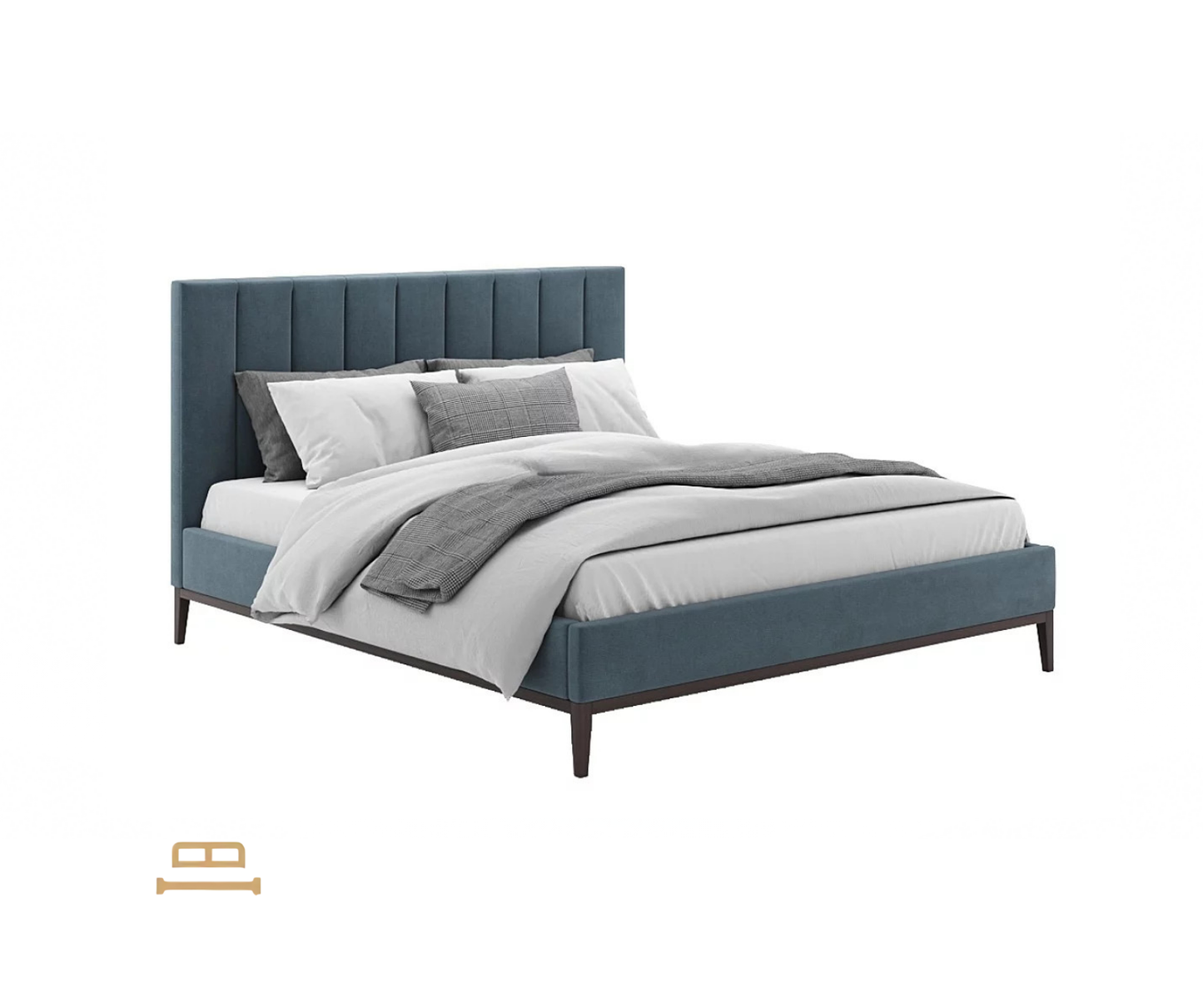 Amelia Velvet Upholstered Platform Bed