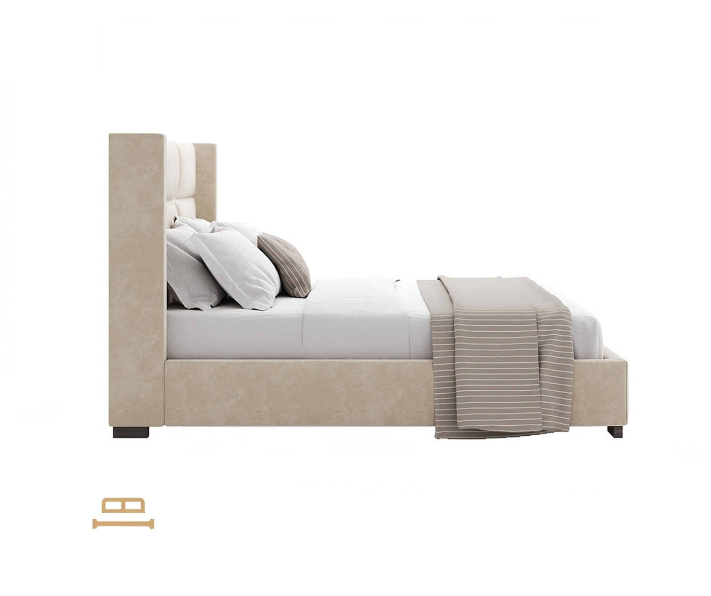 „Ava“ ​​stačiakampė galvūgalio lova N73