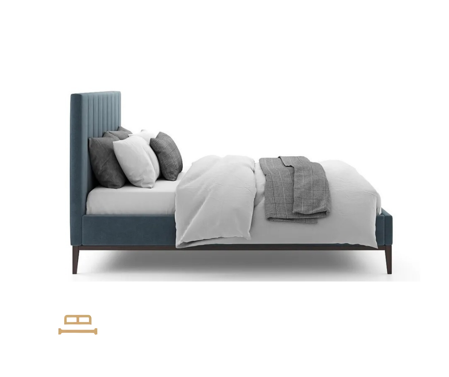 Amelia Velvet Upholstered Platform Bed