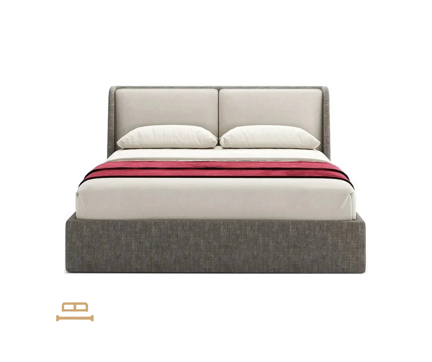Ruby soft headboard bed