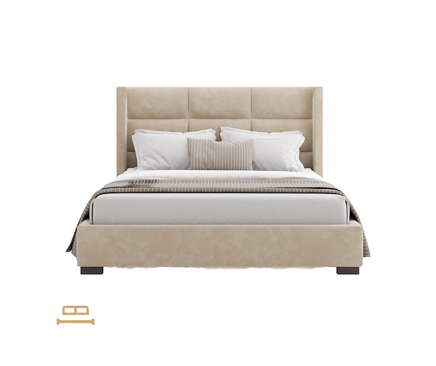 „Ava“ ​​stačiakampė galvūgalio lova N73