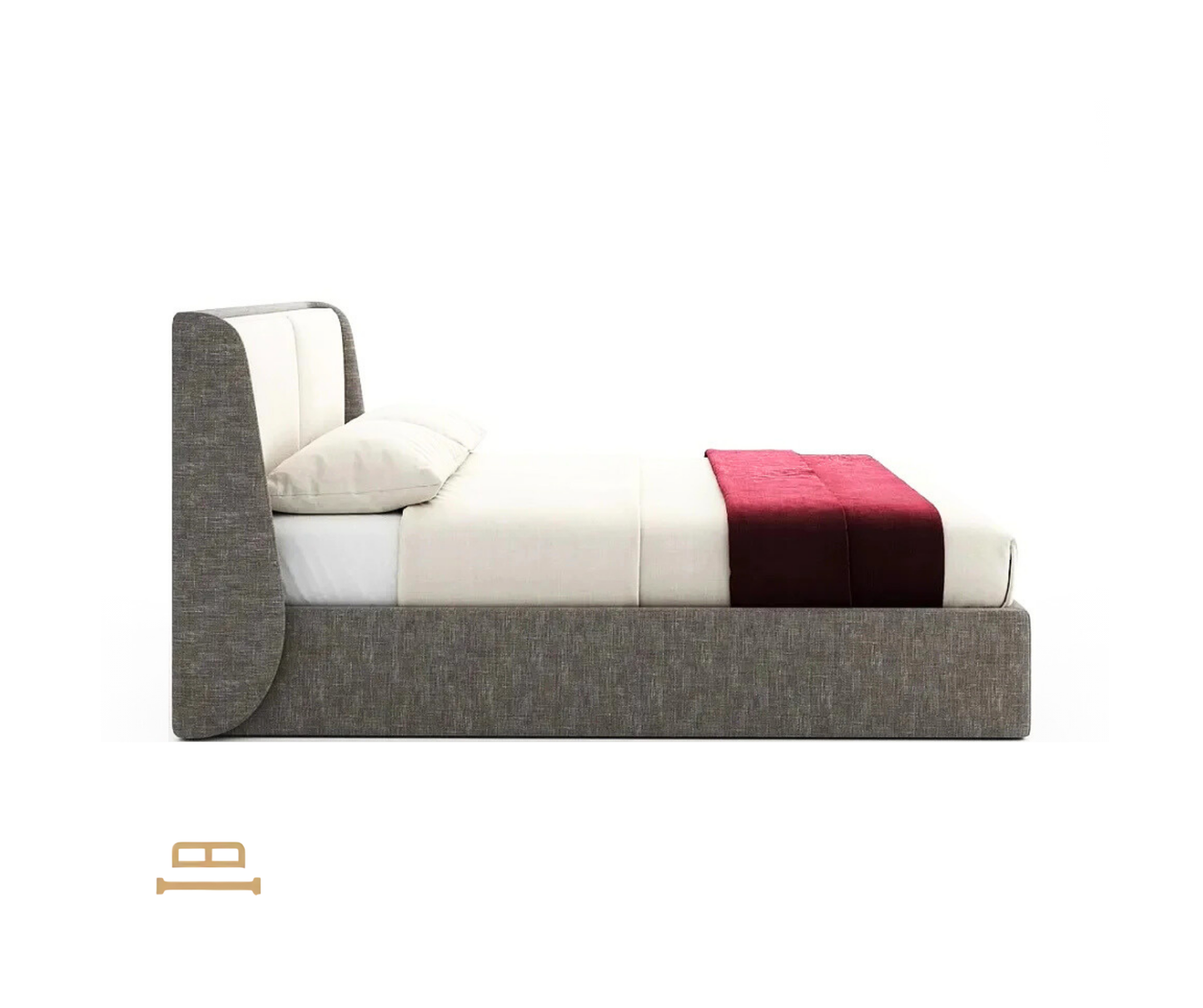 Ruby soft headboard bed