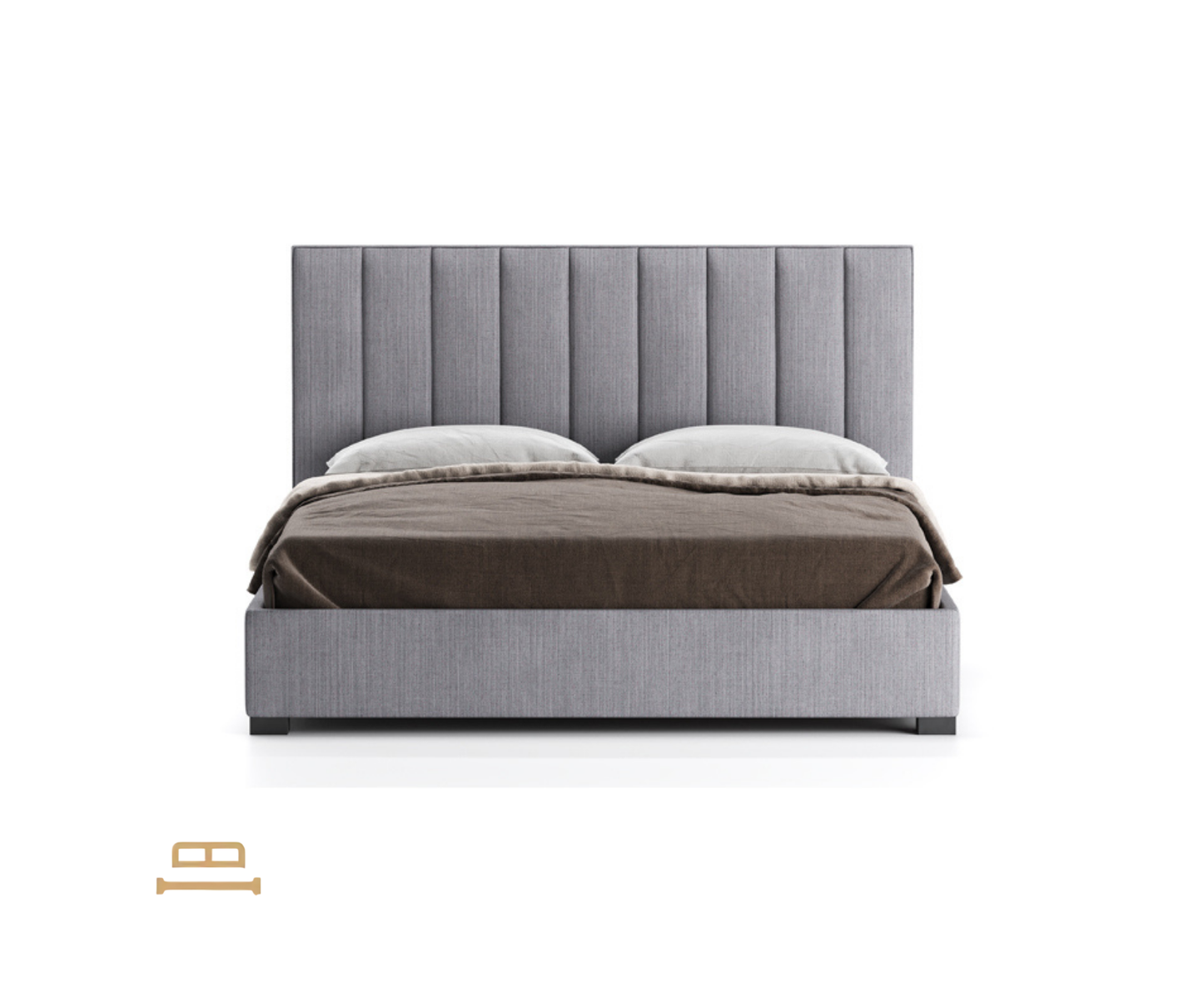 „Ava“ ​​aukštos galvūgalio lova