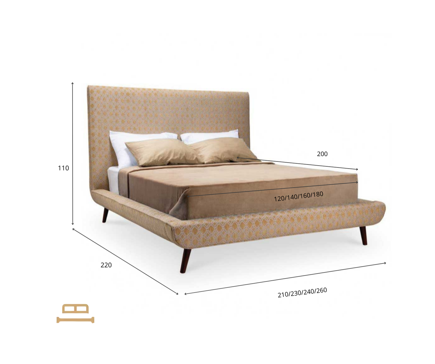 Hameleo medus divguļamā gulta