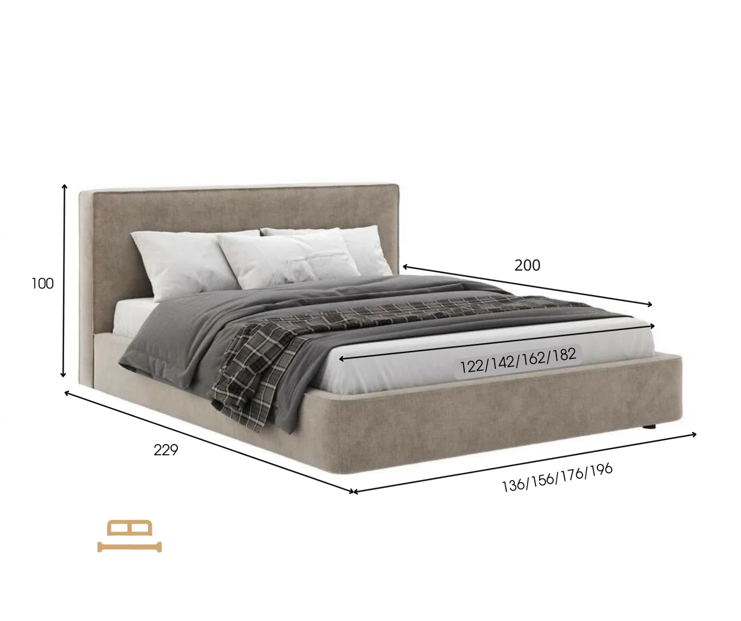 Sara double bed