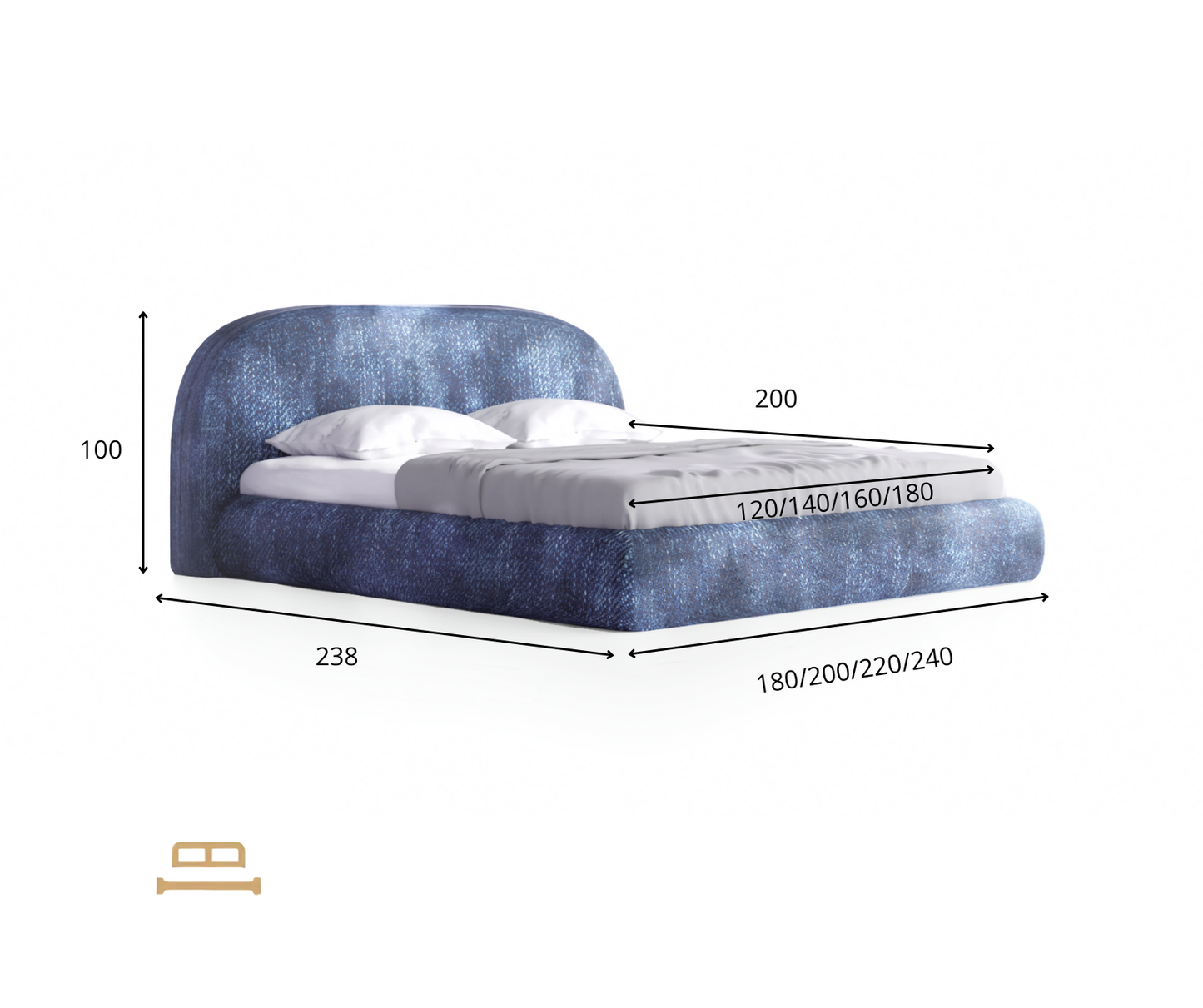 Jeana Double bed
