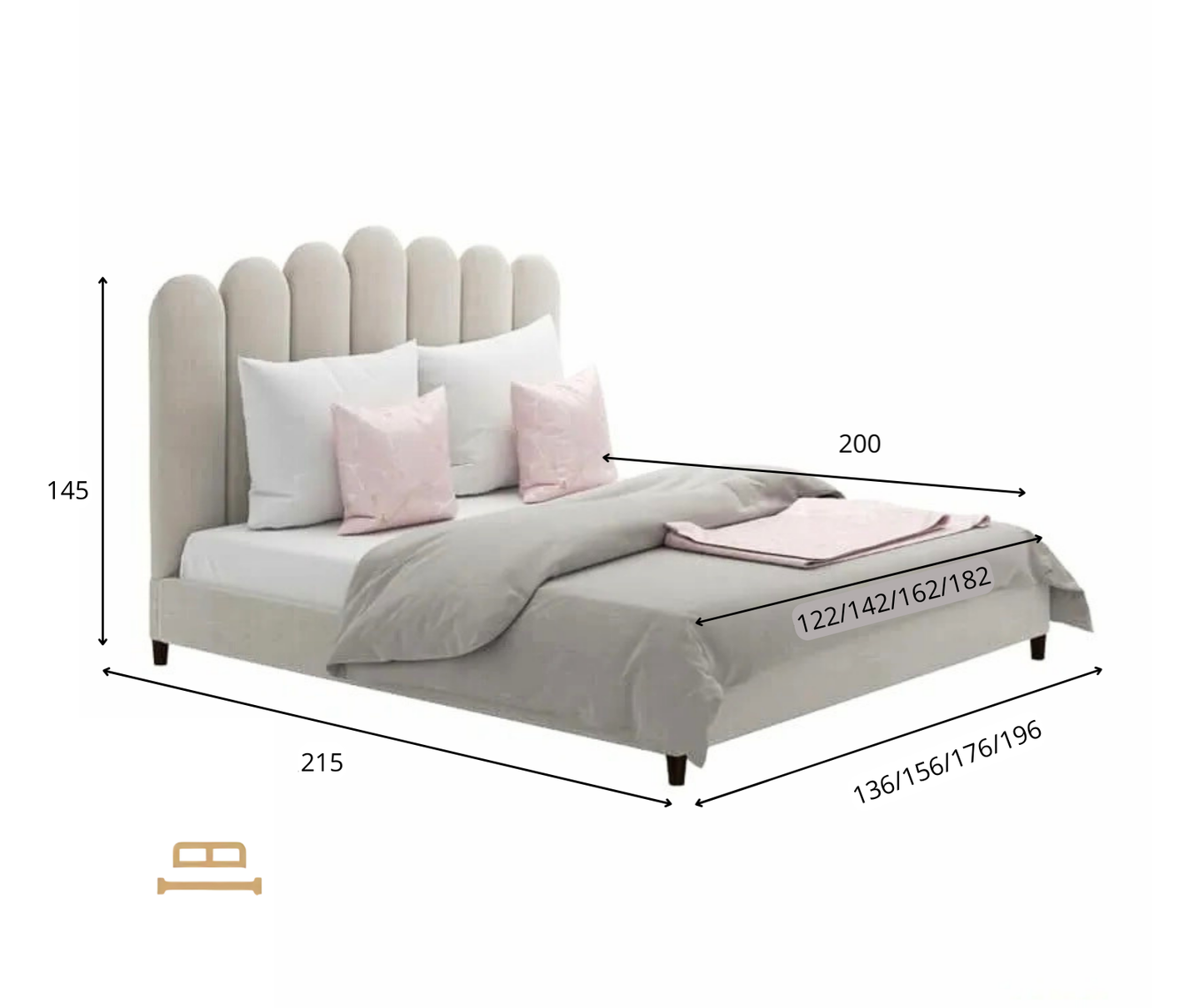 Camillle double bed