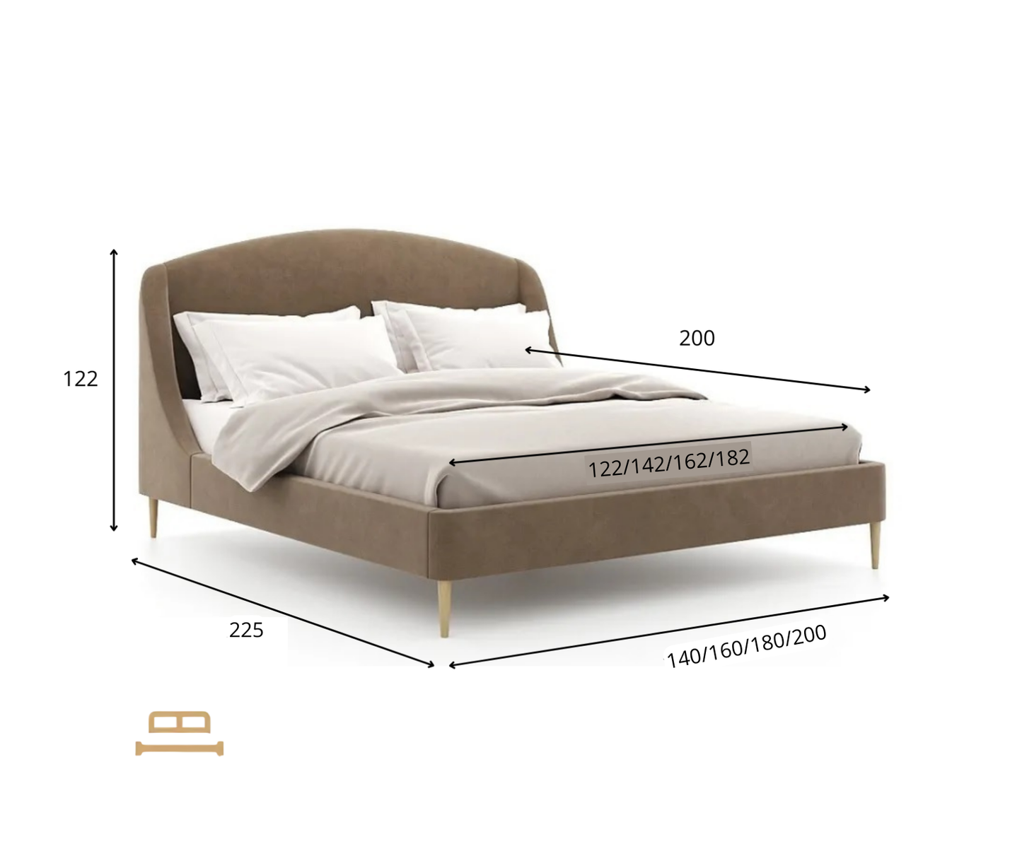 Amelie double bed