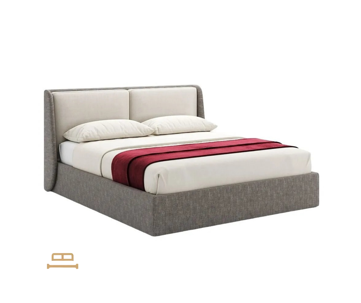 Ruby soft headboard bed