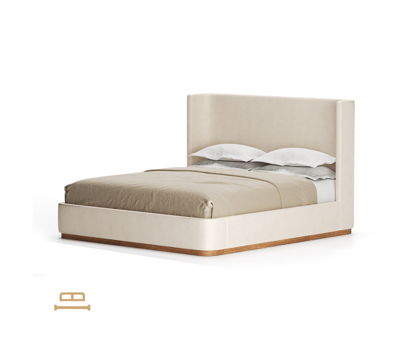 Ēnu gulta ar augstu galvas klāju