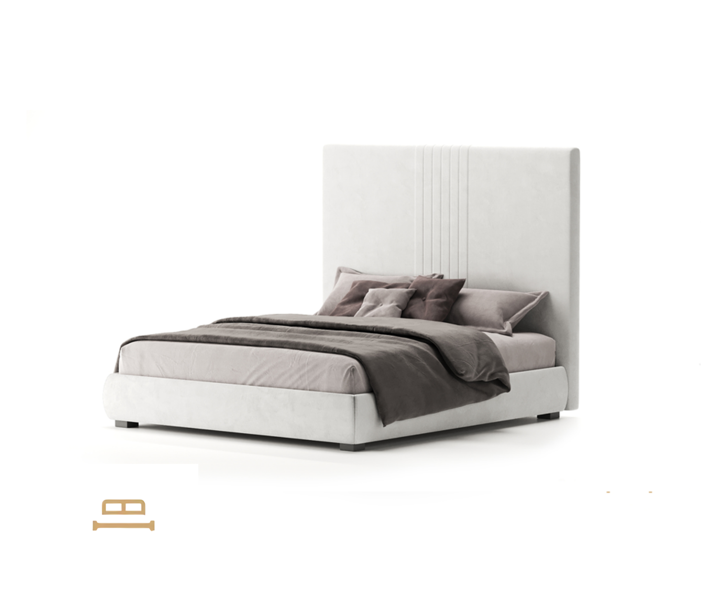 Gulta ar augstu galvas klāja aurora