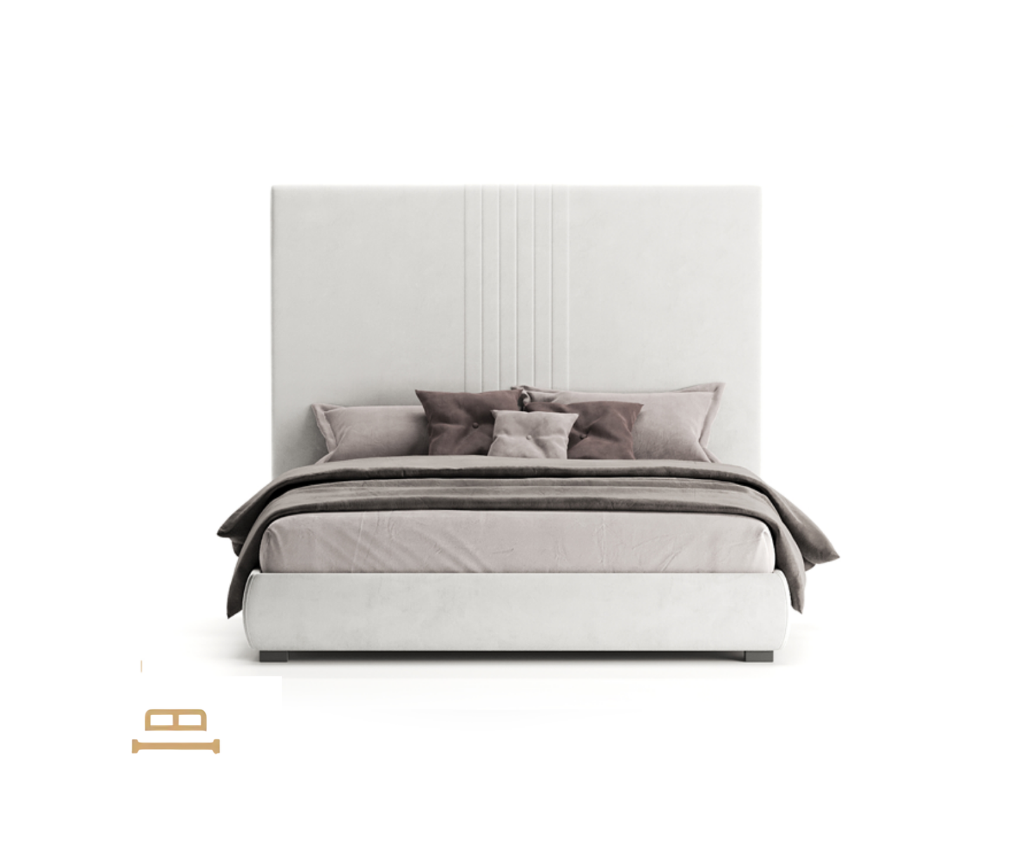 Gulta ar augstu galvas klāja aurora