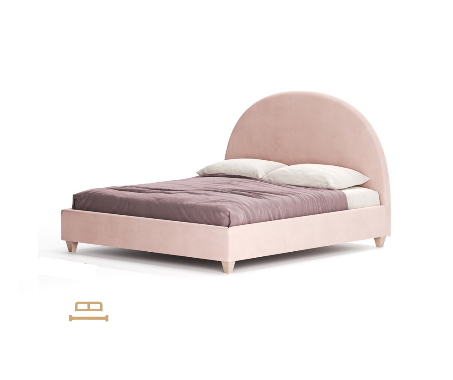 Luna gulta ar apaļu galvas klāju