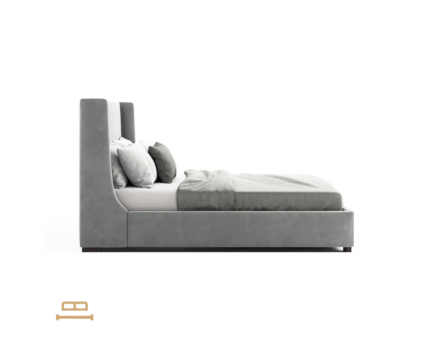 Sophia mygtukų galvūgalio lova