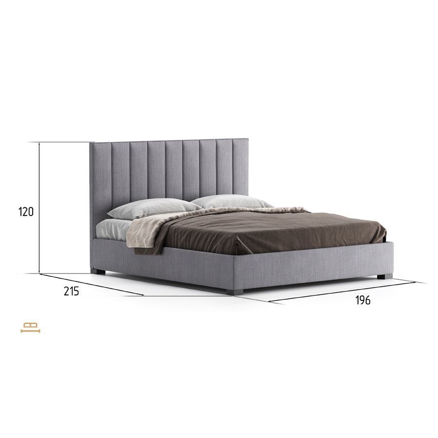 Ava high headboard bed