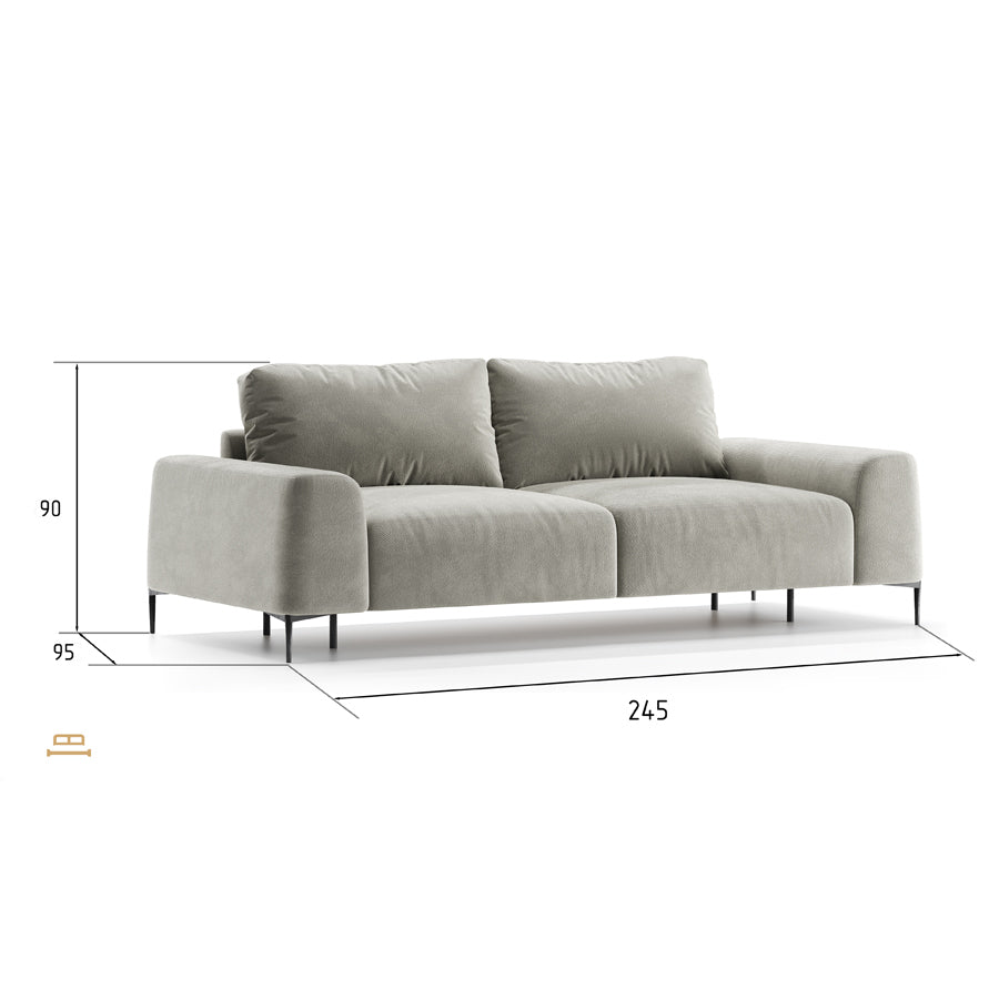 Olandija 2 vietų sofa